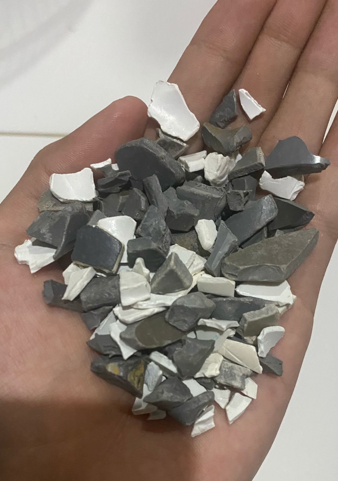 PVC Regrind (Gray with White color)